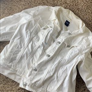 White denim jacket